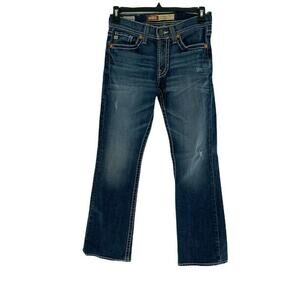 Big Star Orion Jeans Women's Size 30R Slim Fit Bootcut Distressed Whiskers Denim
